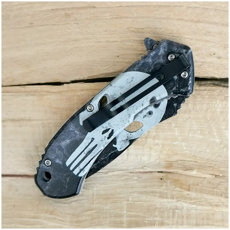 Vreckový nôž White Skull 21/9cm