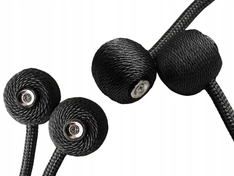 Ozdobná spona na záves 45cm (2ks) čierna