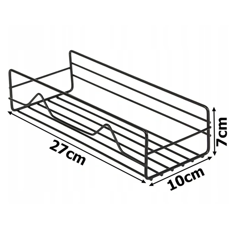 Nástenná kovová polica 27x10x7cm