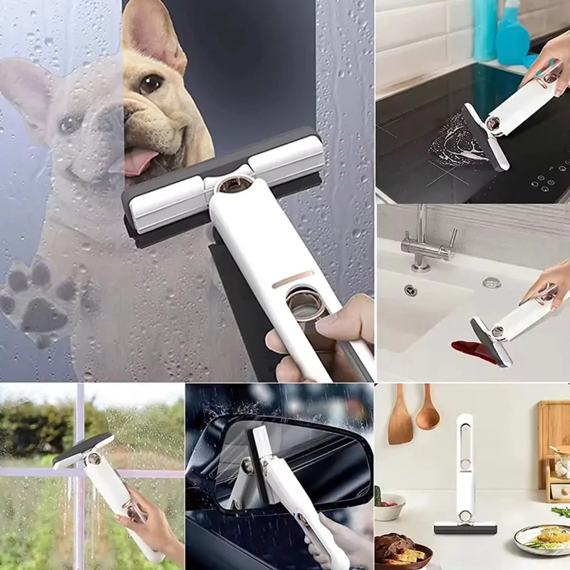 Mini špongiový mop so žmýkaním na rovné povrchy