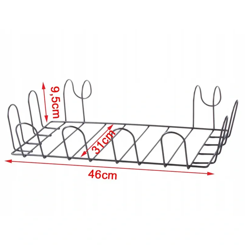 Závesná kovová polica 46x31cm