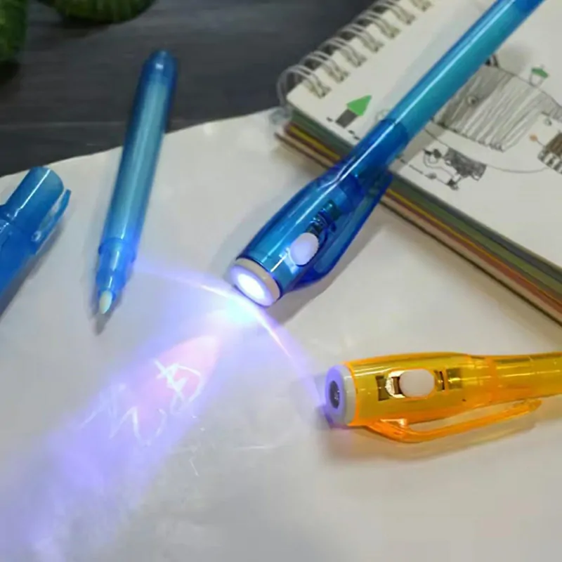Špionážne pero s neviditeľným atramentom UV LED