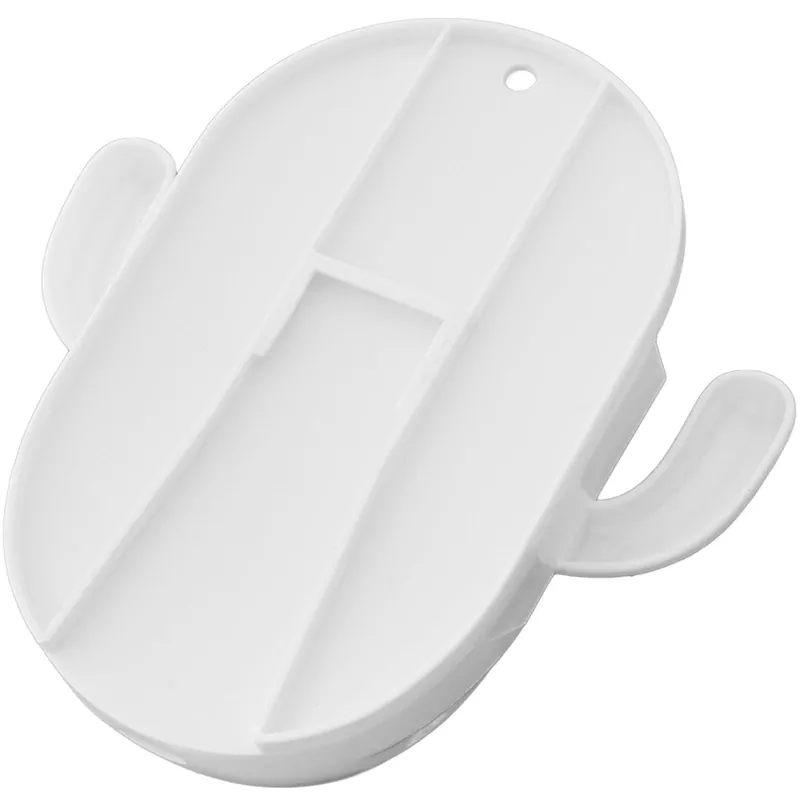 Samolepiaci nástenný držiak na kefky a kozmetické štetce biely