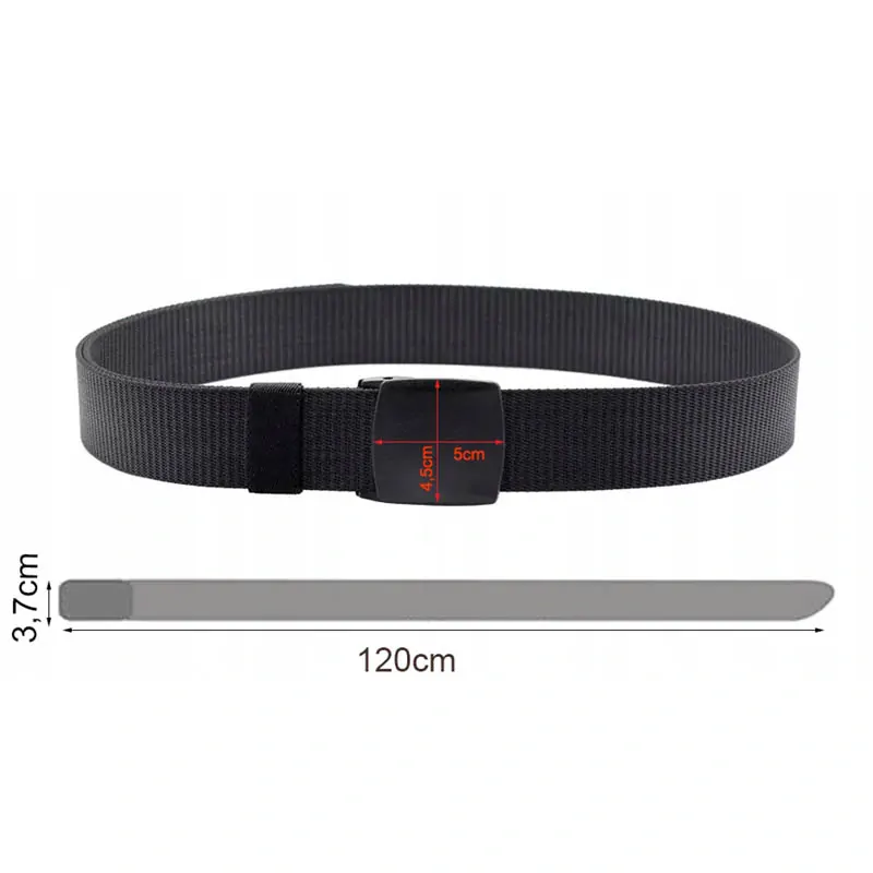 Taktický opasok čierny 120cm