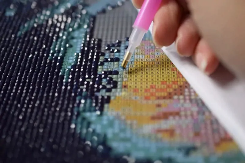 Diamantová výšivka 30x30cm Pes