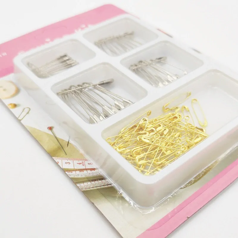 Zatváracie kovové špendlíky farebné 100ks