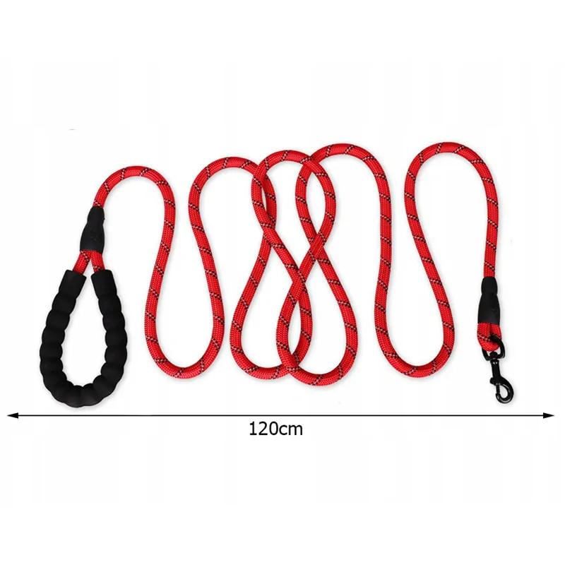 Vodítko pre psa 120cm červené