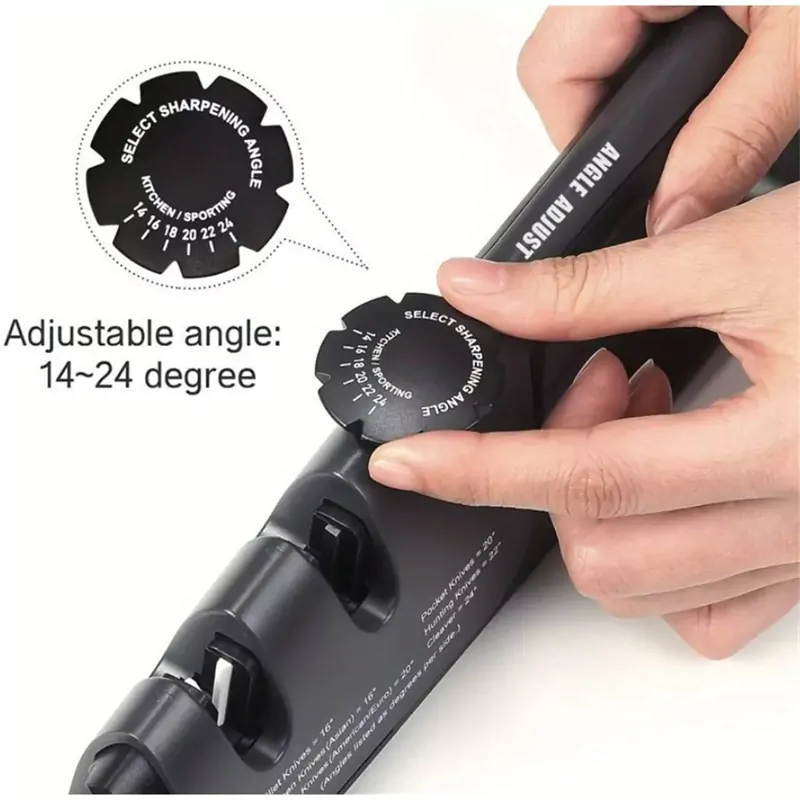 Trojfázová brúska na nože a nožnice s nastaviteľným uhlom brúsenia