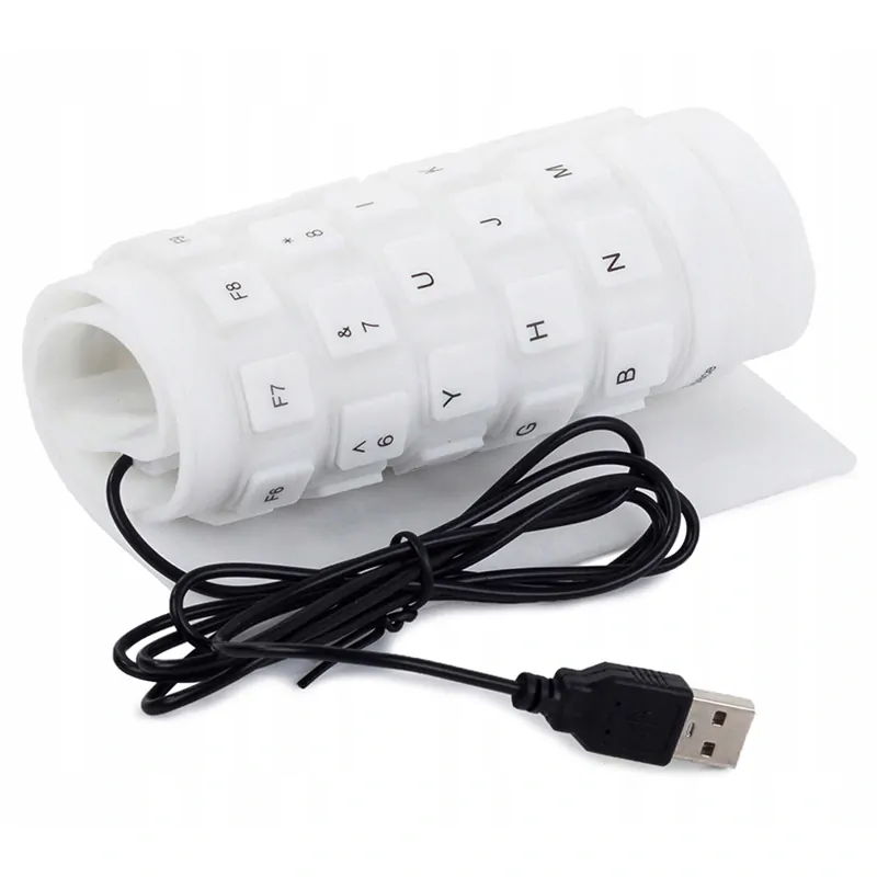 Silikónová klávesnica biela USB