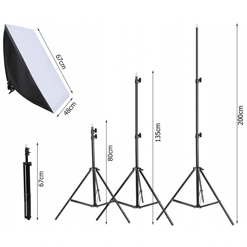Sada lámp Softbox pre fotoštúdio 2×135 W
