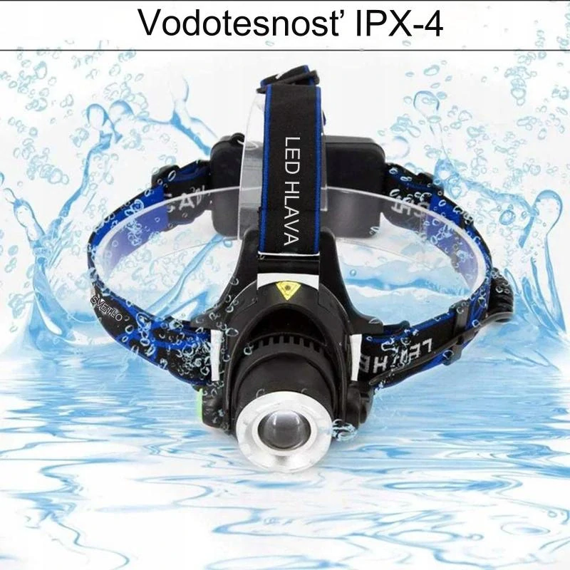 Čelovka LED UV 6 XM-L 8W