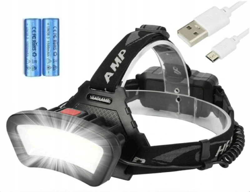 Čelovka LED COB 600lm