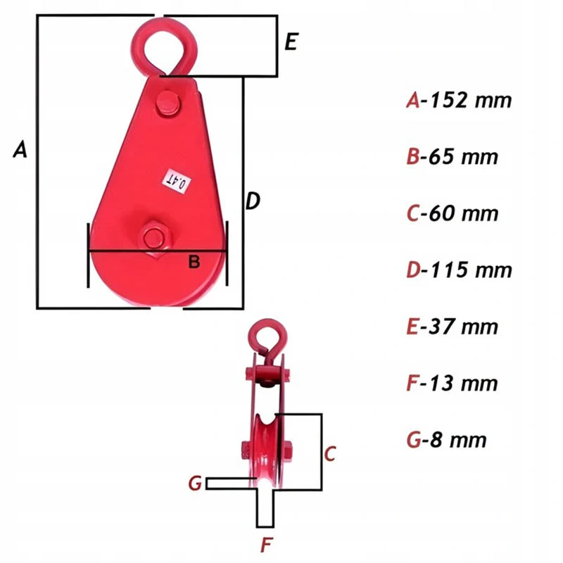 Kladkostroj na dvíhanie ťažkých predmetov do 400kg