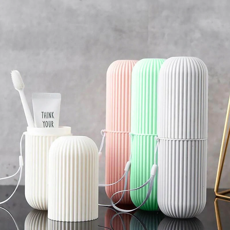 Puzdro na zubnú kefku a pastu sivé