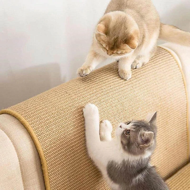 Bambusová škrabacia podložka na nábytok pre mačku 60x40cm