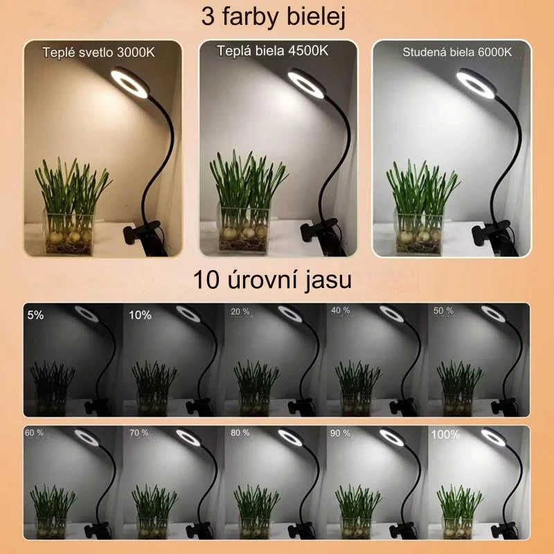 LED selfie kruhová lampa 5W so statívom