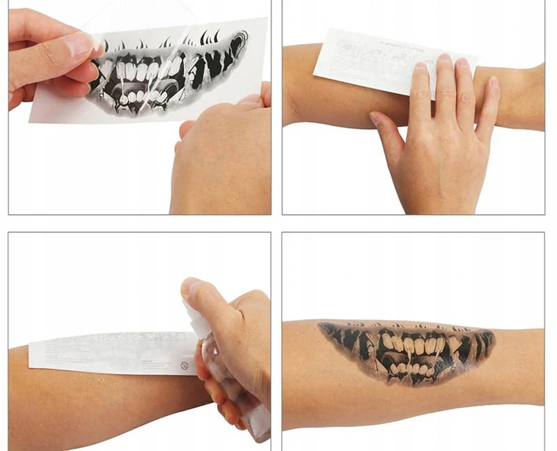 Halloweenska tetovačka Zuby 13x7cm