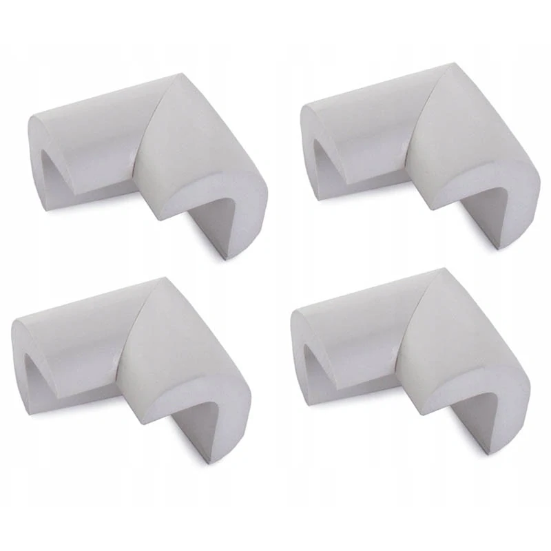 Penové rohové chrániče na nábytok biele, samolepiace 4ks