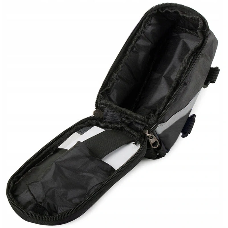 Cyklistická taška na mobil vodeodolná sivá