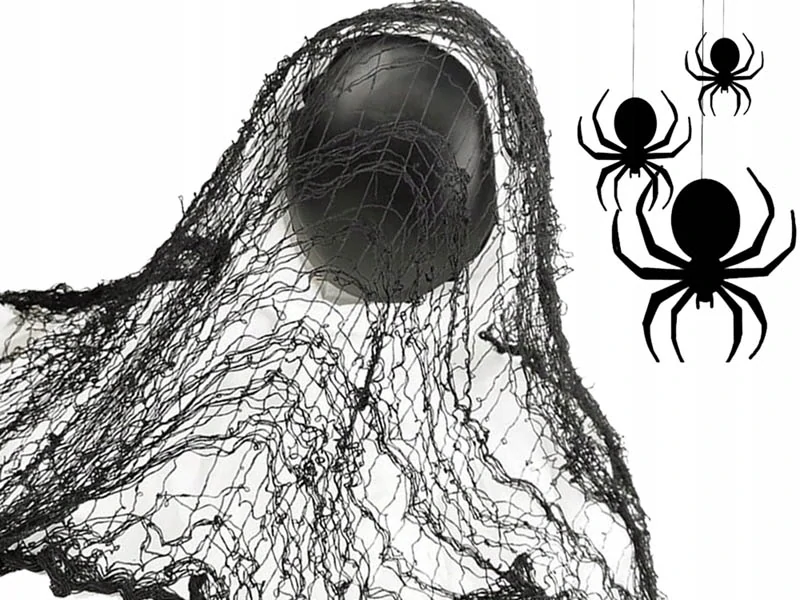 Halloweenska dekorácia Pavučina 180x75cm 2ks