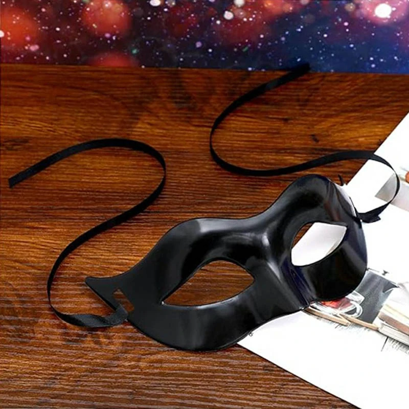 Maska škraboška čierna