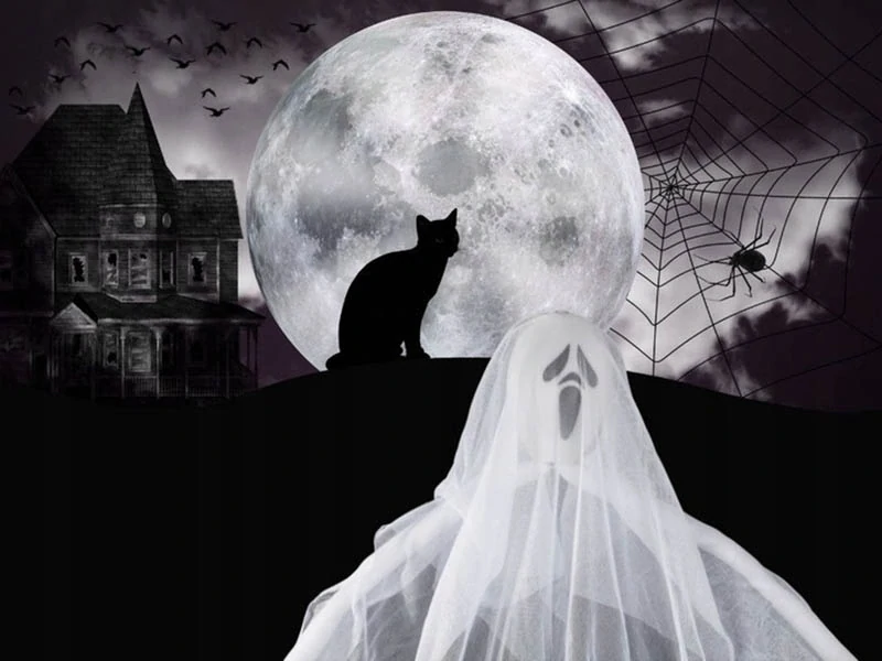 Halloweenska dekorácia Duch 65cm