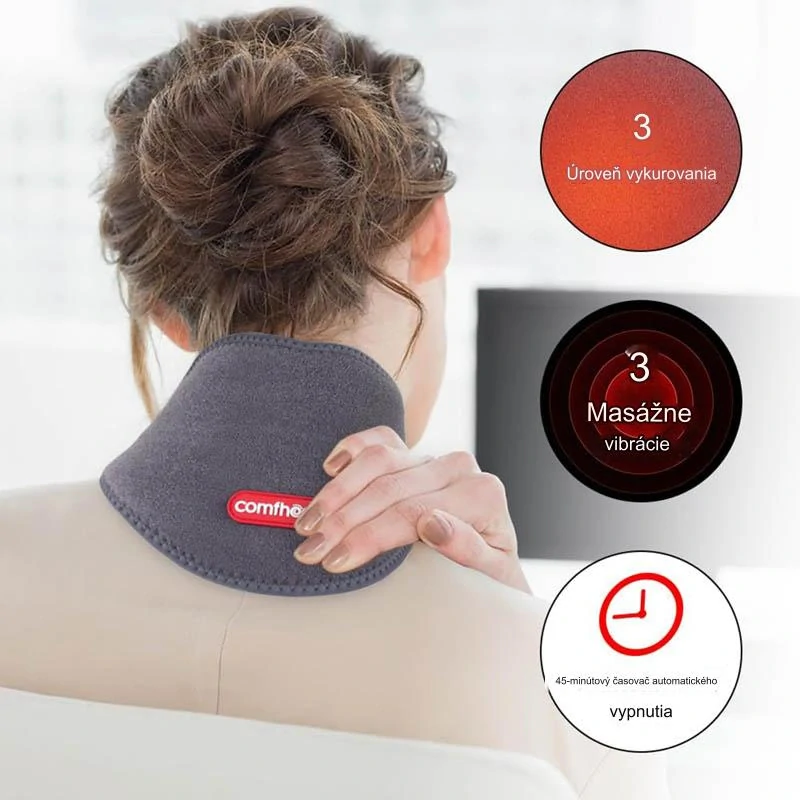 Vyhrievaný nákrčník s vibračnou masážou NY-93