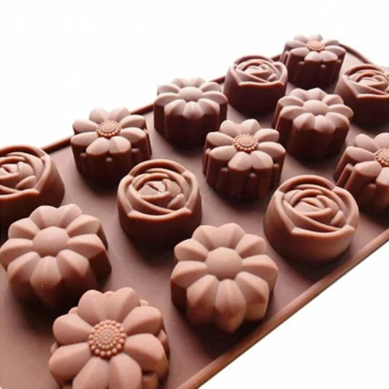 Silikónová forma na 15ks čokoládových praliniek a kociek ľadu 21x10cm