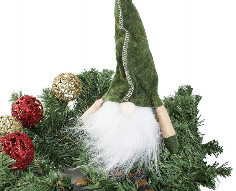 Vianočný škriatok 50cm zelený