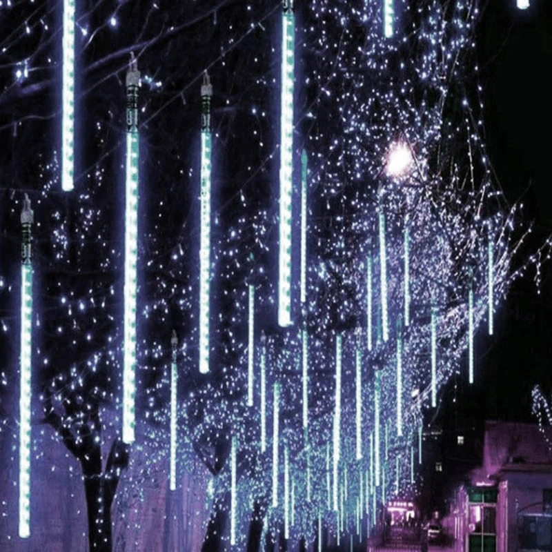 LED svetelná reťaz – padajúci sneh s efektom meteorov 50cm