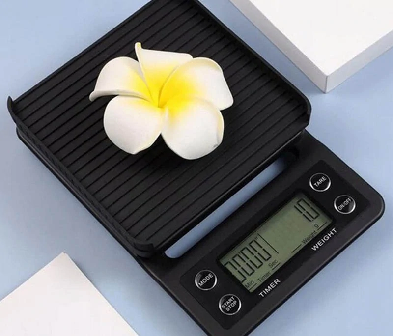 Elektronická kuchynská váha na prípravu kávy TYL-908A čierna