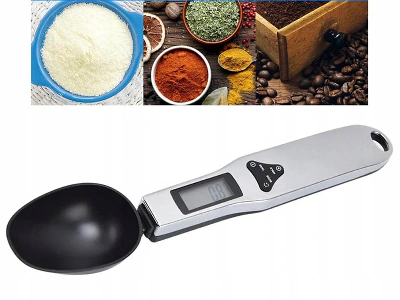 Kuchynská váha - lyžica do 500g čierna