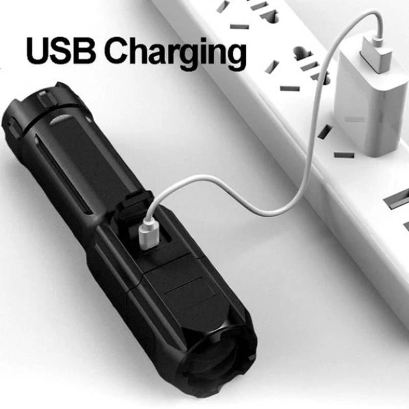 Dobíjacia multifunkčná LED Baterka USB