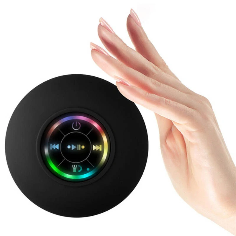 Mini bluetooth reproduktor LED s prísavkou