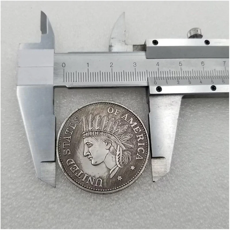 USA 1$ 1851 - Replika starej mince Morgan Indian Head