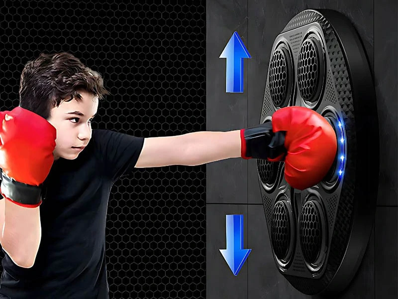 Elektronický boxerský terč so svetelnými zónami 43 cm + rukavice
