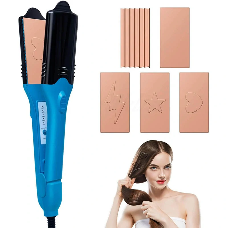 3D žehlička na vytváranie vzorov na vlasoch 5v1