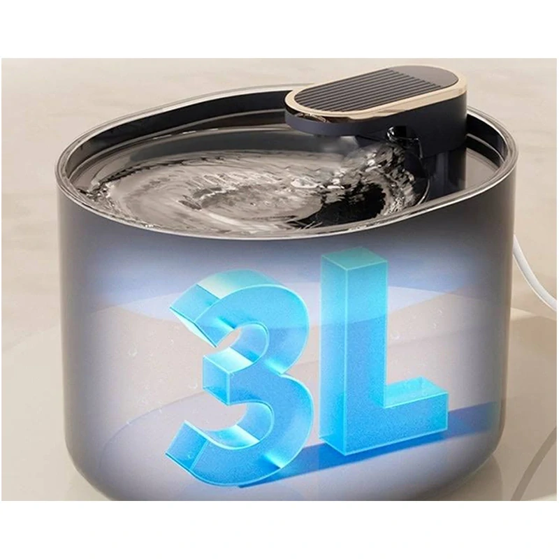 Napájadlo pre psa/mačku - tečúca fontána s filtrom 3L - biela