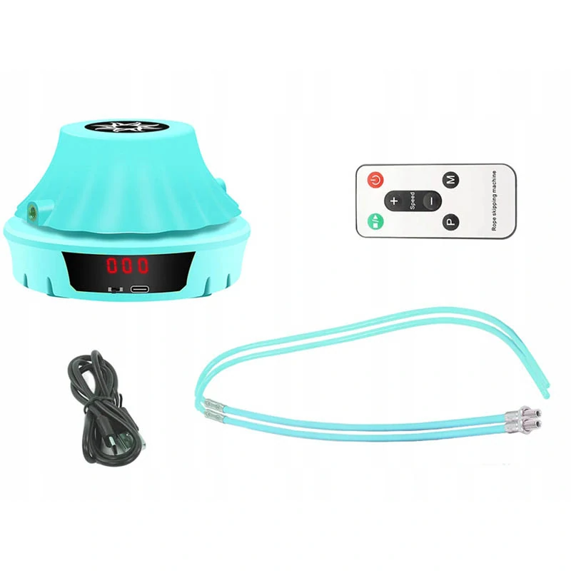 Automatické švihadlo s počítadlom a diaľkovým ovládaním modré