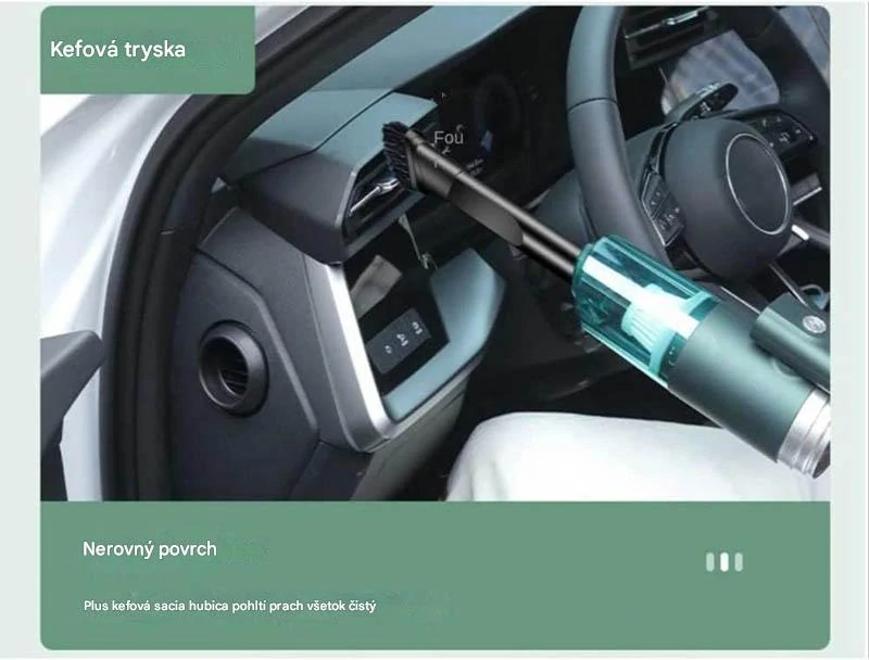 Bezdrôtový ručný vysávač do auta 120 W