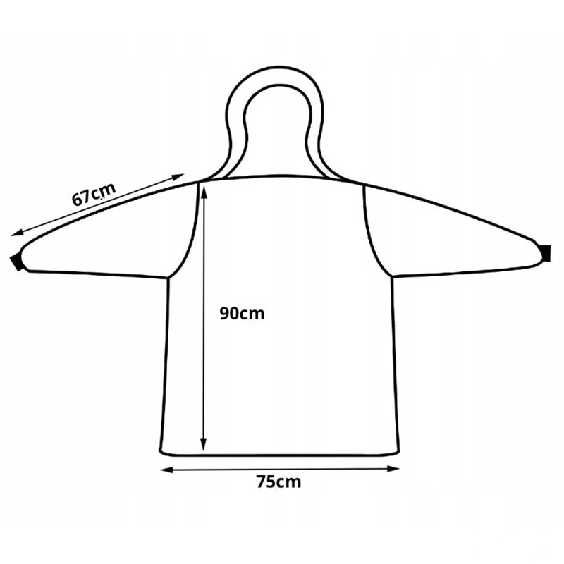 Teplá oversize mikina a deka 2v1 zelená