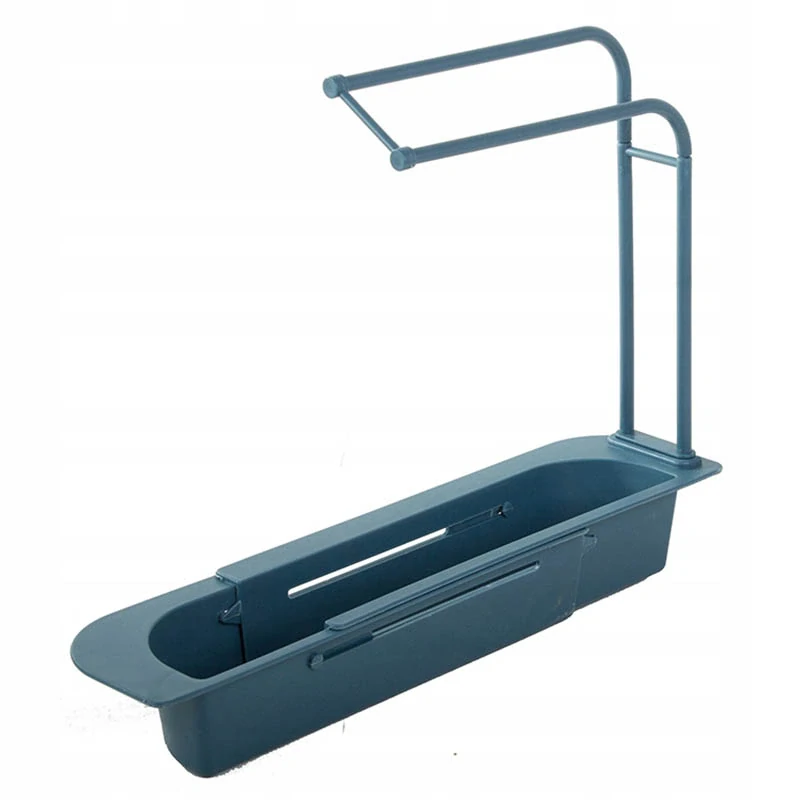 Organizér na kuchynský drez teleskopický zelený