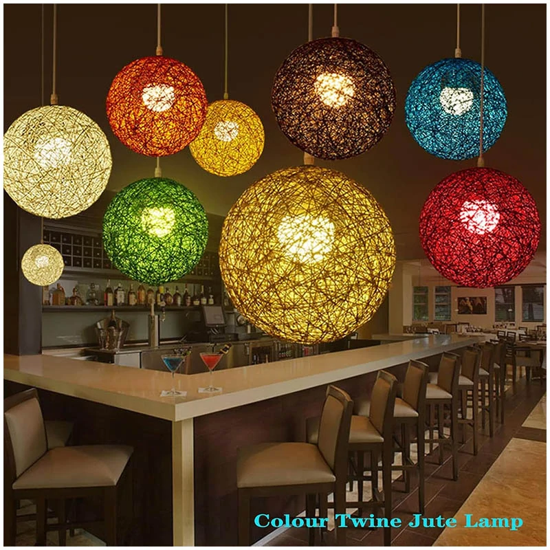 Jutový špagát prírodný 200g - červený