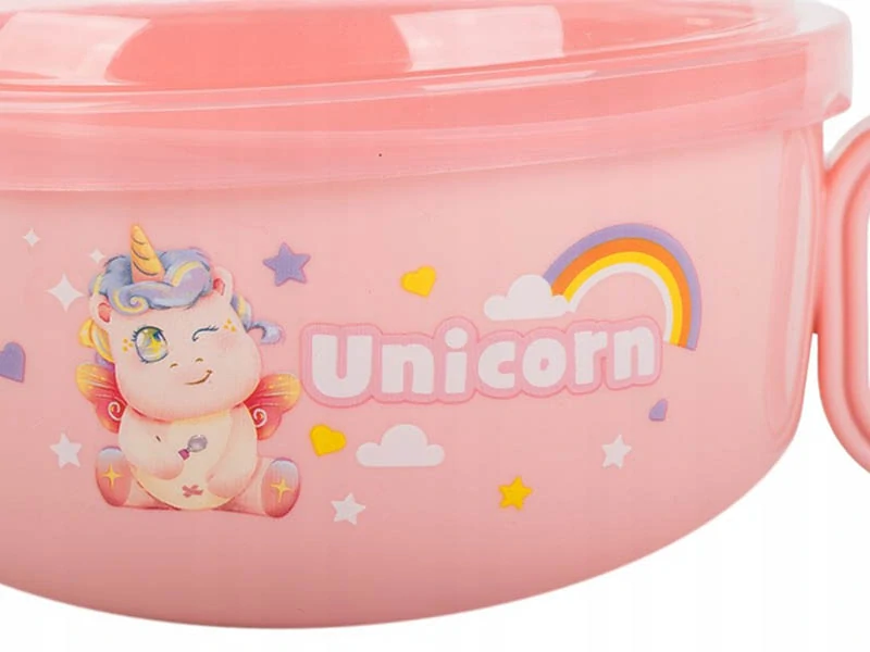 Detská miska 600ml s uškami + lyžička