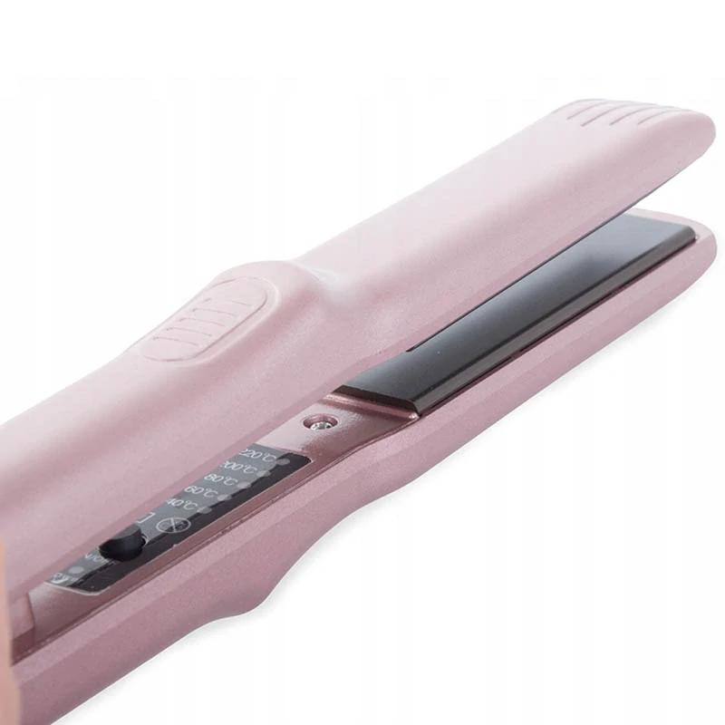 Keramická žehlička na vlasy ružová