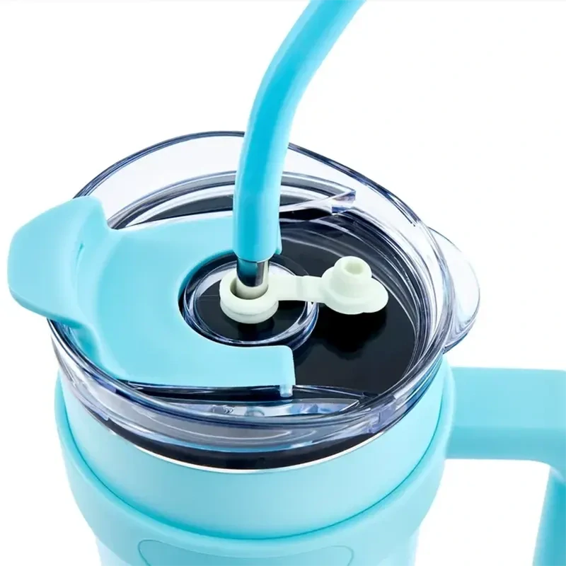 Termo hrnček so slamkou ombre 1,2L