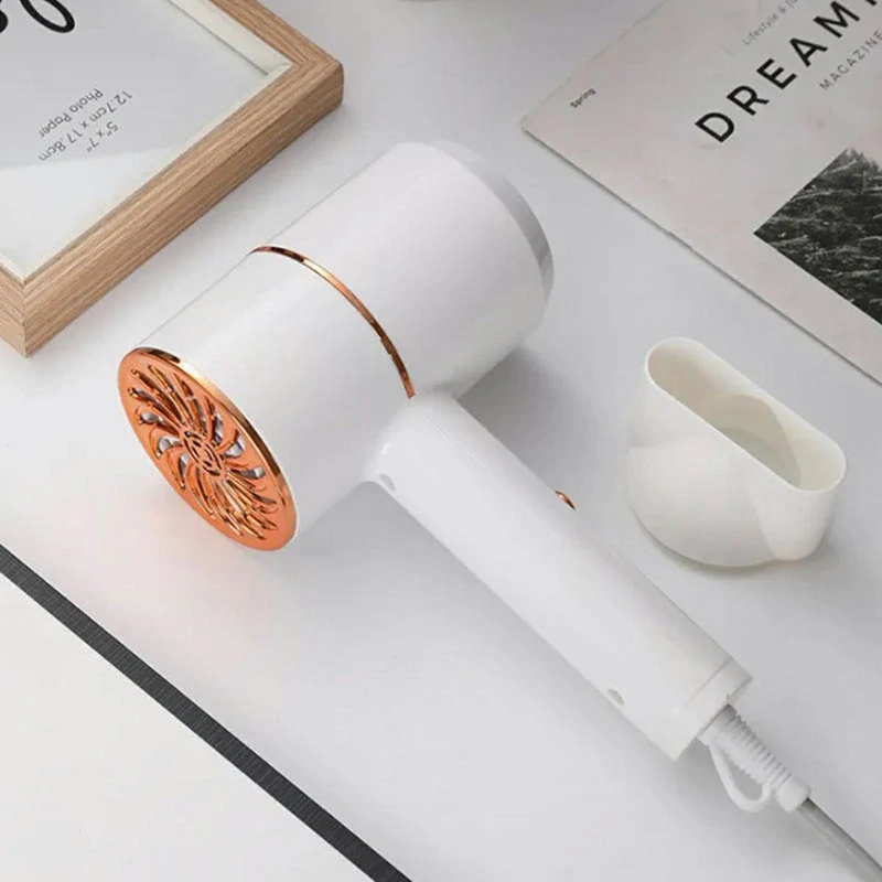 Turistický fén na vlasy 730W biely