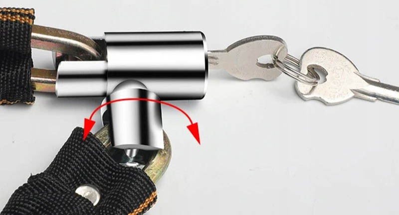 Reťazový zámok na bicykel a motorku 80cm