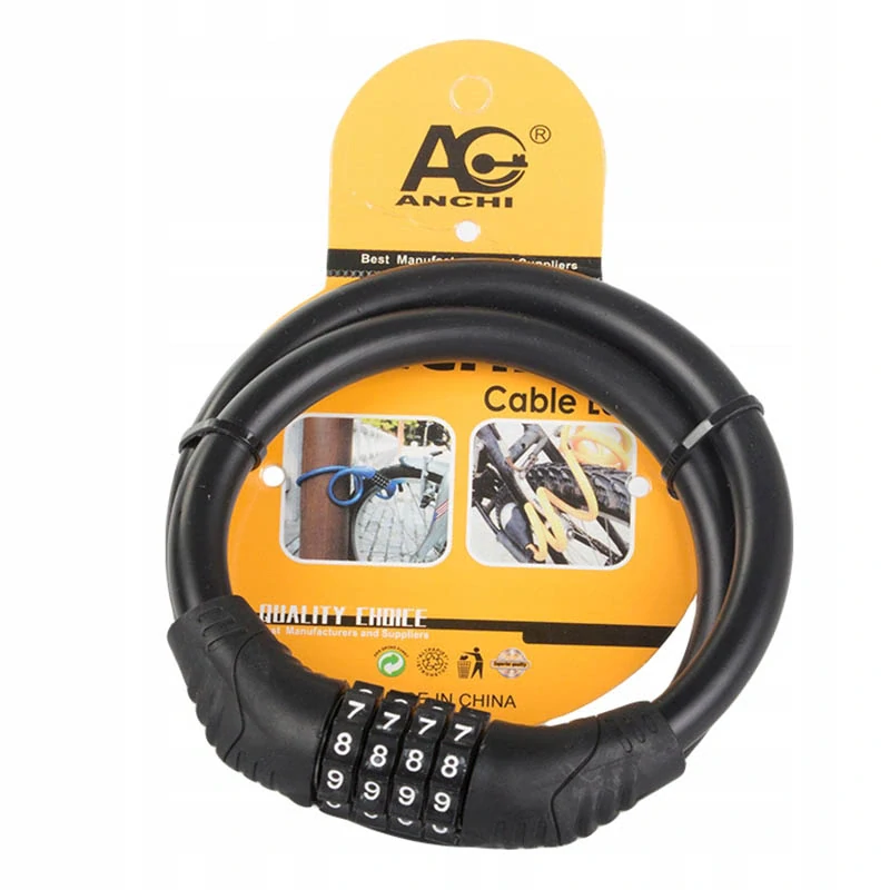 Zámok na bicykel 60cm na kód