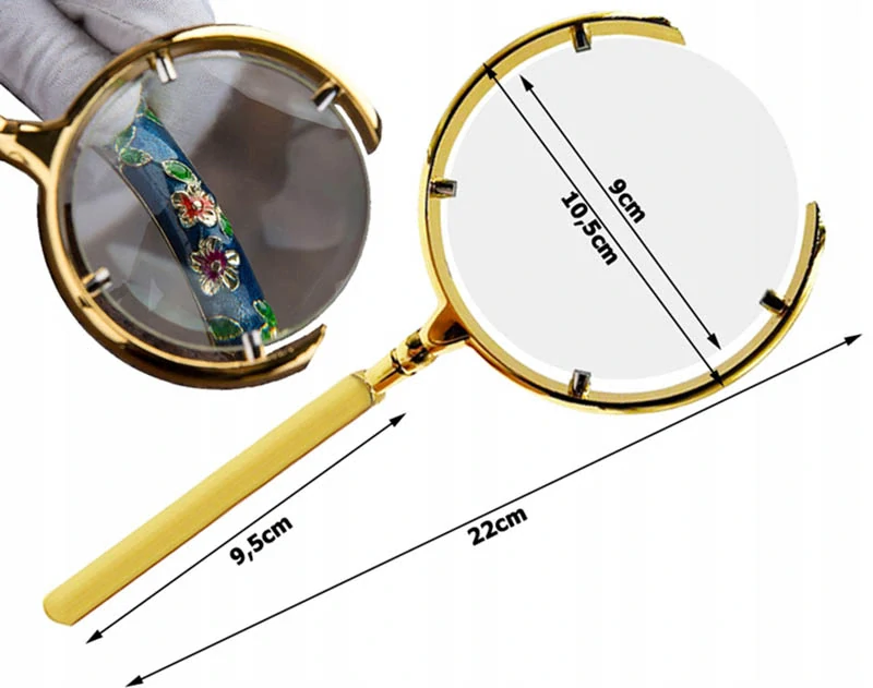 Elegantná lupa so 6x zväčšením